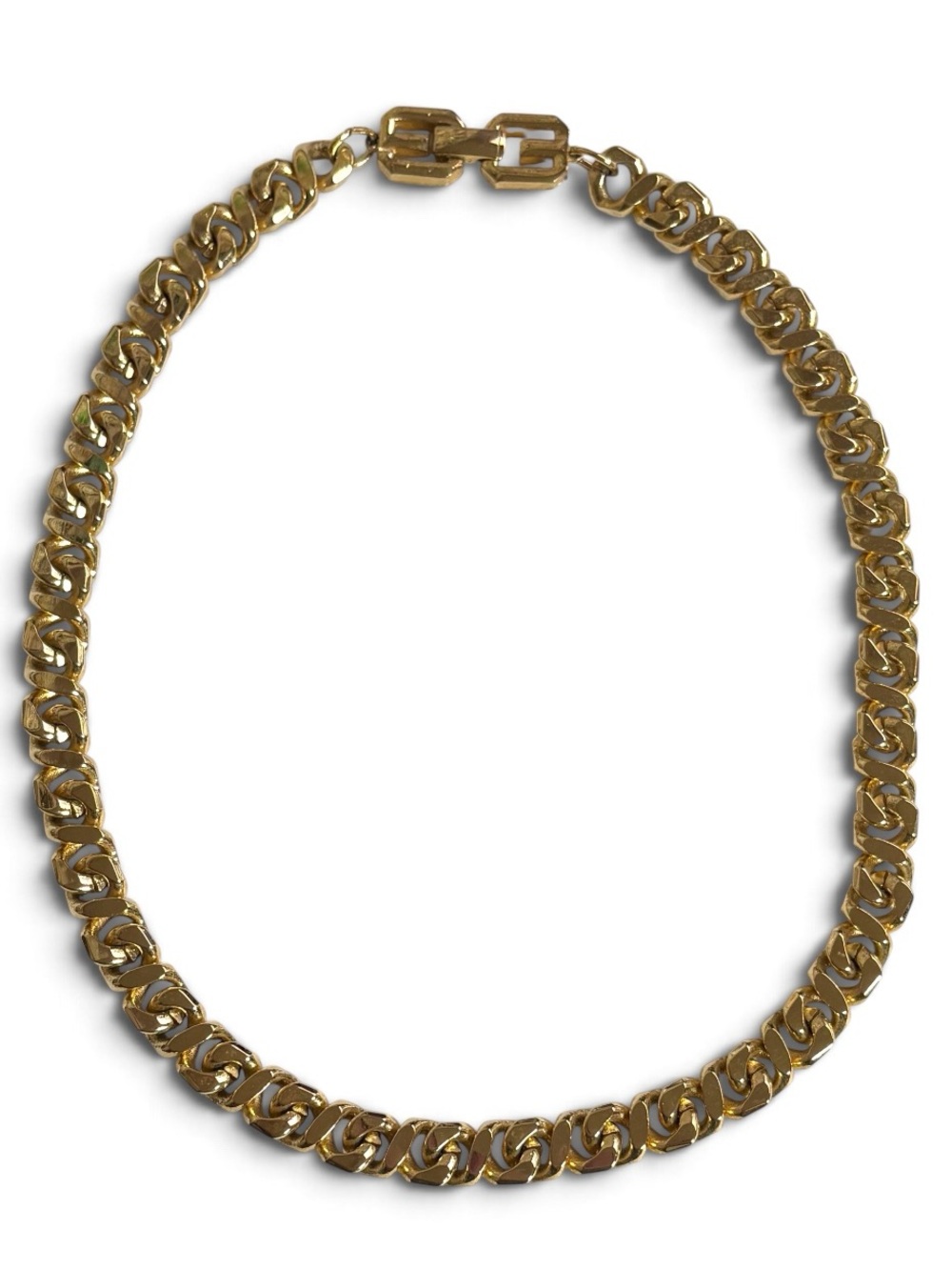 Vintage 80’s Givenchy Gold Tone Curb Link Chain Necklace